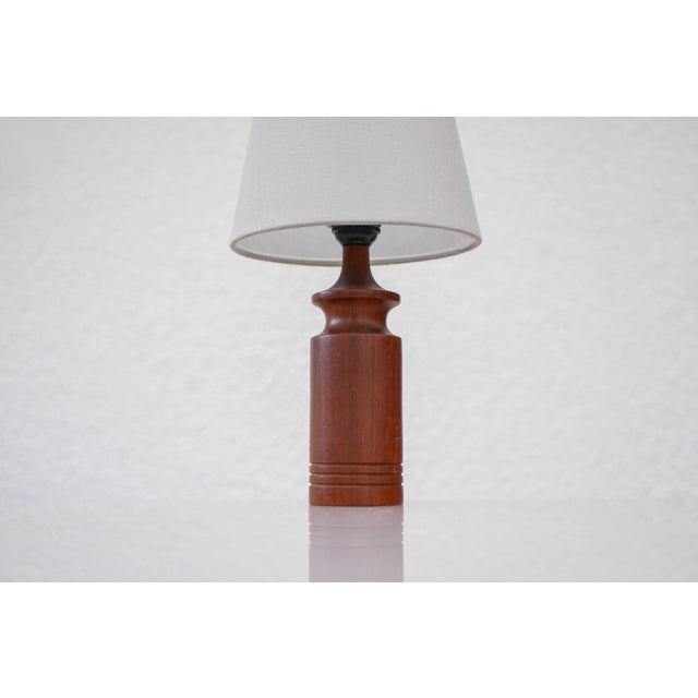 Modern Scandinavian Teak Table Lamp For Sale - Image 10 of 15