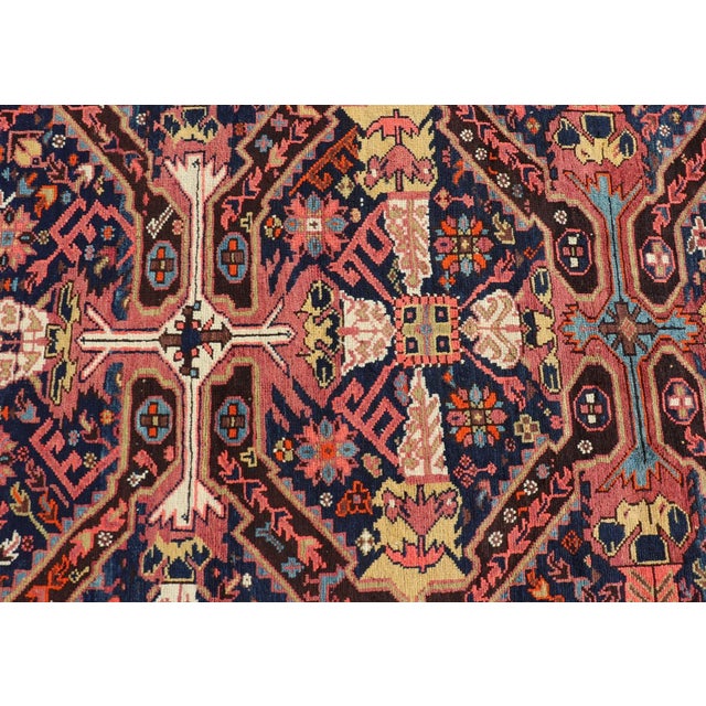 Textile Late 19th Century Colorful Antique Seychor Large Gallery Runner With Multi-Geometric Medallions For Sale - Image 7 of 12
