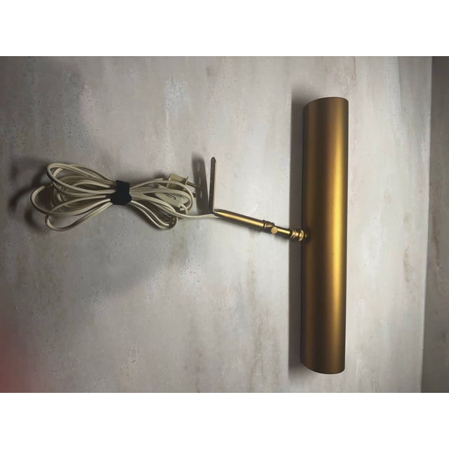 Brass Vintage Mid Century Modern House of Troy Traditional Brass Adjustable Picture Lights Art Lamps T14-51 - Set of 5 For Sale - Image 8 of 12