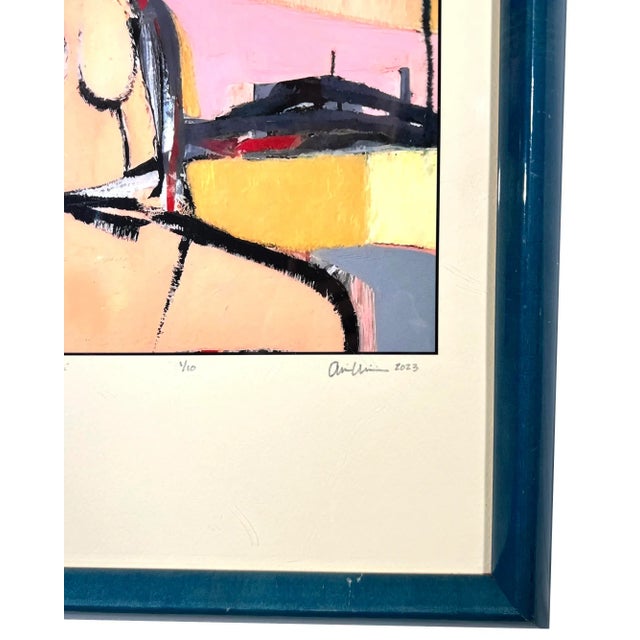 Gestural Female "Nude Landscape, No. Three" Original Limited Edition Giclée Print For Sale In Chicago - Image 6 of 7