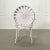 White 1940's Century Francois Carre "Sunburst" Spring Garden Armchairs - Set of 4 For Sale - Image 8 of 11