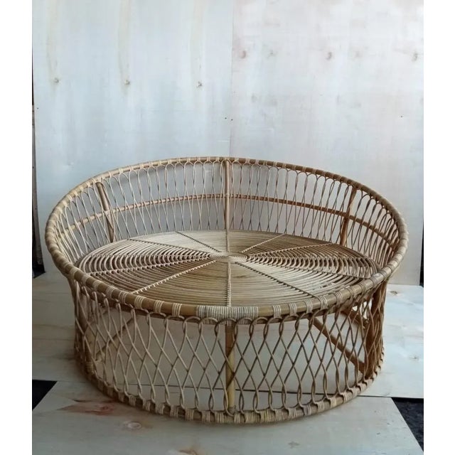 Boho Chic Natural Rada Loop Boho Coastal Round Lounge Chair For Sale - Image 3 of 4