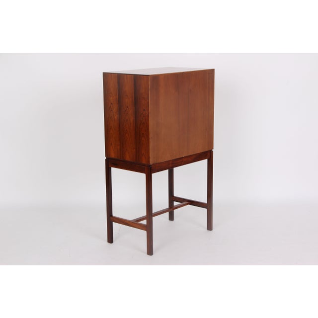 Brown Vintage Danish Bar Cabinet, 1960s For Sale - Image 8 of 10