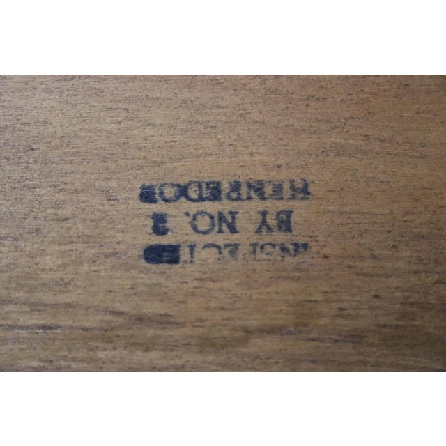 French Petite Intentionally Distressed Henredon Style 2 Drawer Commode Nightstand For Sale - Image 3 of 12