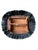 Wood Heywood-Wakefield Danish Modern Tufted Swivel Lounge Chair & Pleated Ottoman in Emerald Tweed 1960's For Sale - Image 7 of 16