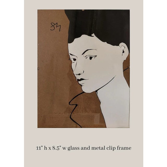 Contemporary "Fashionable" Contemporary Original Collage With Frame For Sale - Image 3 of 5