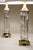 Dresden Porcelain 1960s Matched Pair Large Dresden Hollywood Regency Cut Crystal Glass Brass Column Table Lamps - a Pair For Sale - Image 4 of 15