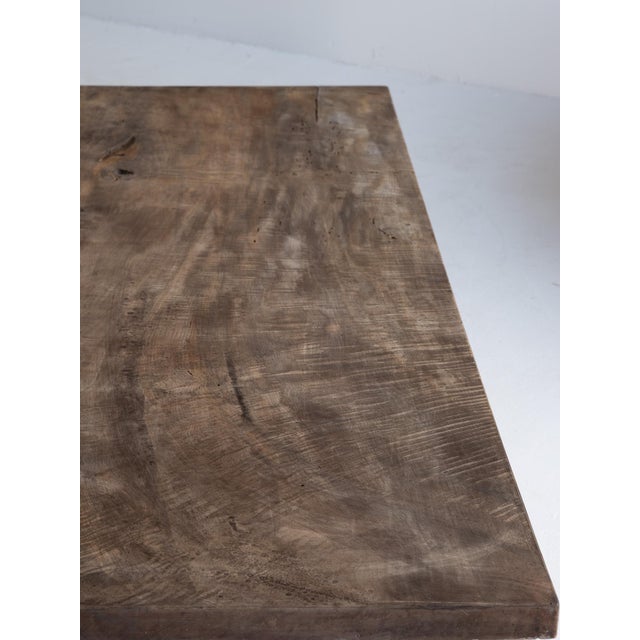 Japanese Old Wooden Low Table/Wabisabi Coffee Table/1868-1920 For Sale - Image 10 of 12