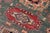 Southwestern Super Kazak Green/Red Wool Rug - 4'2'' X 5'11'' For Sale - Image 4 of 10