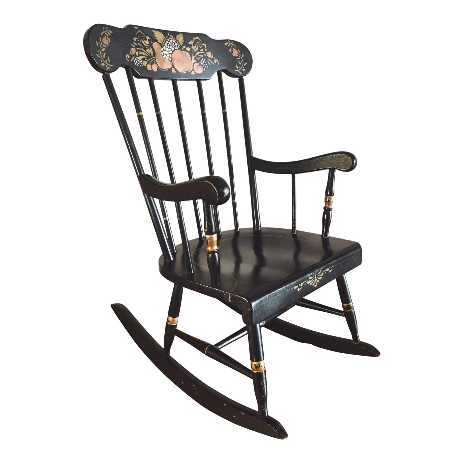 Thayer Antique Child's Rocking Chair Chairish