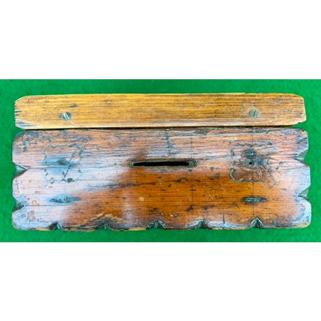 Folk Art Late 19th Century Folk Art Pine Money Box For Sale - Image 3 of 8