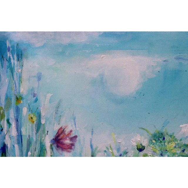 Grass acrylic, canvas, oil, 40x50 cm the artist's use of a light color palette conveys a sense of freshness and...