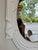 Revelation Modern Hollywood Regency Style White Swag Wall Mirror For Sale - Image 4 of 4