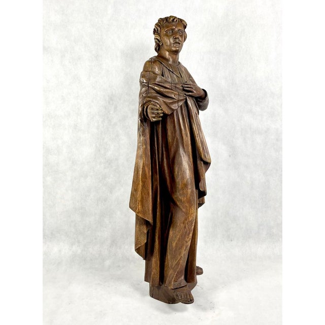 St. John the Baptist, 1800s, Oak, in Very Good conditions. Designed before 1890