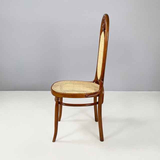 Italian Chair in Straw and Wood, 1950s For Sale - Image 3 of 18