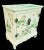 Chinoiserie Rare Vintage Chinoiserie Pale Yellow Bird Floral Hand Painted Wood Clothes Hamper For Sale - Image 3 of 11