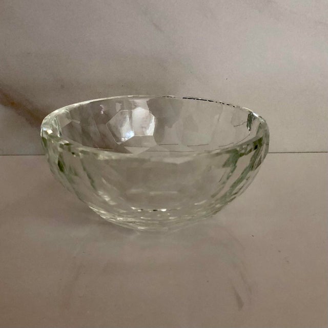 Honeycomb Crystal Saks Fifth Avenue Bowl For Sale - Image 11 of 16