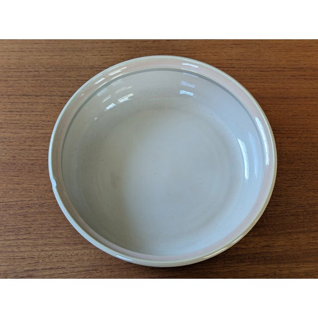 Ceramic 1980s Noritake Stoneware Sunset Mesa Vegetable Bowl 7 3/4" 8663 Taupe Pink - a Pair For Sale - Image 7 of 8