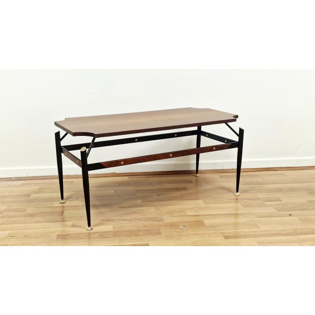 Vintage Coffee Table in the style of Silvio Cavatorta, 1960s For Sale - Image 11 of 11