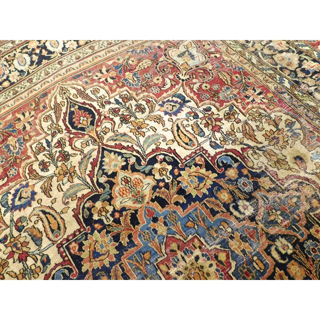 Hand-Knotted Antique Persian Carpet.9'x 11'6" For Sale In Los Angeles - Image 6 of 18