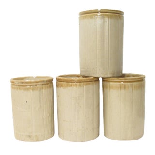 19thC Antique English Reclaimed Ironstone Pottery, S/4 For Sale