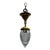 Old Lights On is pleased to offer this vintage cut glass stalactite shade with brass hanging fixture. It is wired and...