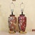 Burgundy Vintage Burgundy Floral Chinoiserie Ceramic Ginger Jar Table Lamps With Shades - Pair For Sale - Image 8 of 18