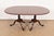 Wood Baker Furniture Style Georgian Carved Walnut Double Pedestal Extension Dining Table, Newly Refinished For Sale - Image 7 of 14