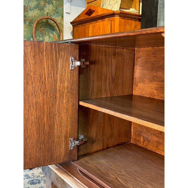 Mid-Century Modern Oak Sideboard For Sale - Image 4 of 5