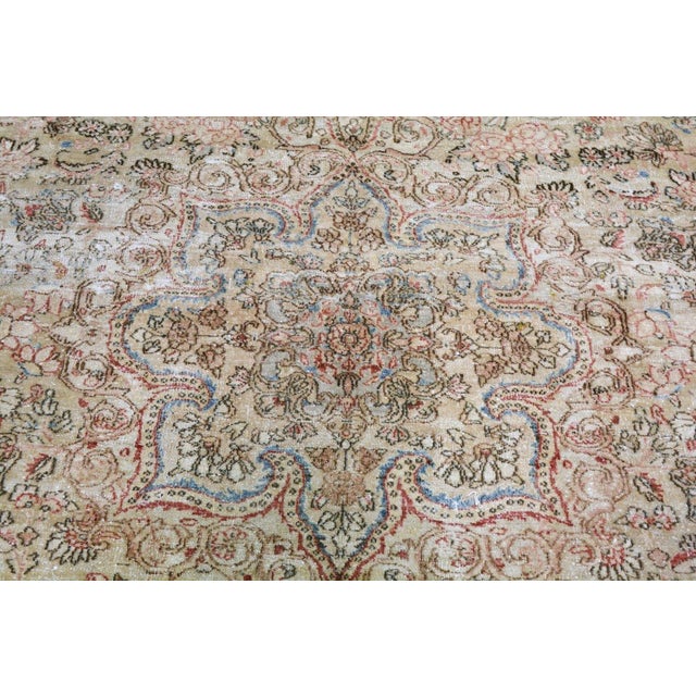 1960s Vintage Turkish Anatolian Professional Hand Knotted Wool Rug, 11x15'4 For Sale - Image 5 of 6
