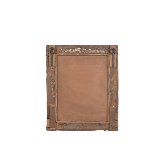 Antique Indian Carved and Painted Teakwood Frame – Mirror For Sale - Image 4 of 4