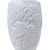 Vintage Bavarian white bisque porcelain vase by Royal Porzellan KPM. The vase has an embossed stylized maple leaf...