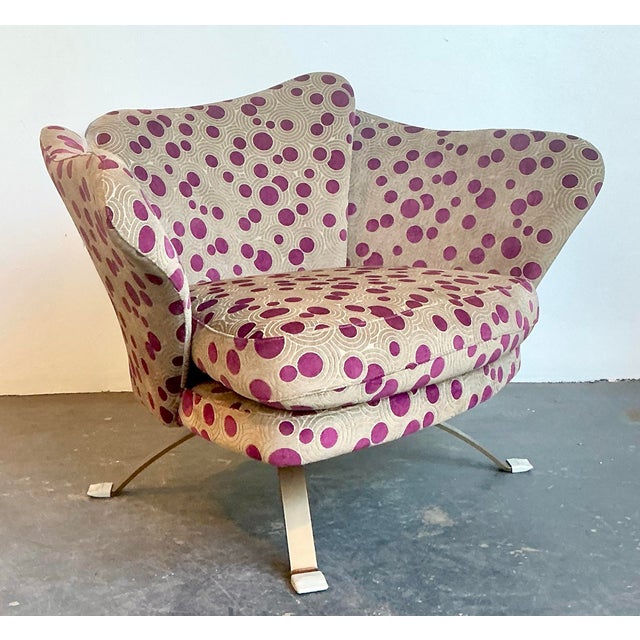 Vintage Italian Biomorphic Lounge Chair For Sale - Image 9 of 12