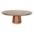 Barbara Barry for Baker "Petal" Walnut and Brass Dining Table For Sale