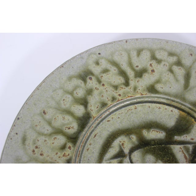 Vintage Studio Pottery Wall Plate For Sale - Image 10 of 10