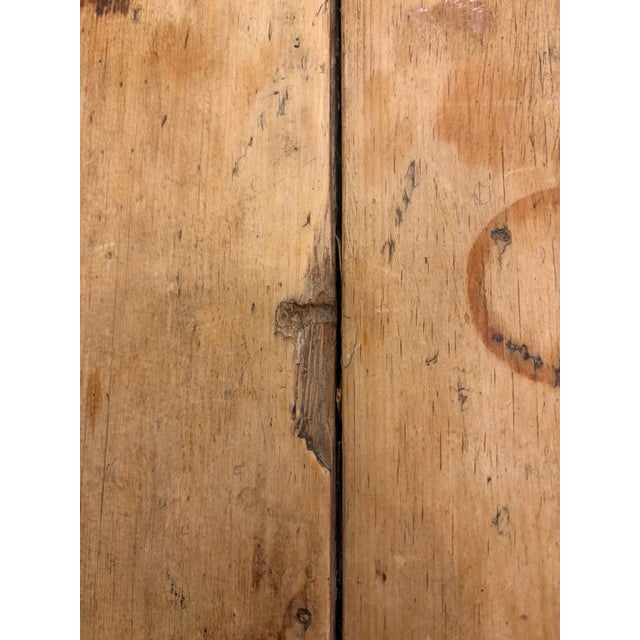 Antique Irish Pine Country Farm Work Table For Sale - Image 12 of 12