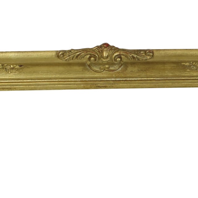 Vintage Baroque-Style Gilt Pine Frame For Sale - Image 6 of 16