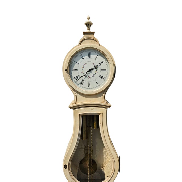 Wonderful Ethan Allen clock in excellent condition minor wear. Working. Come with panel if you wish to replace glass with...