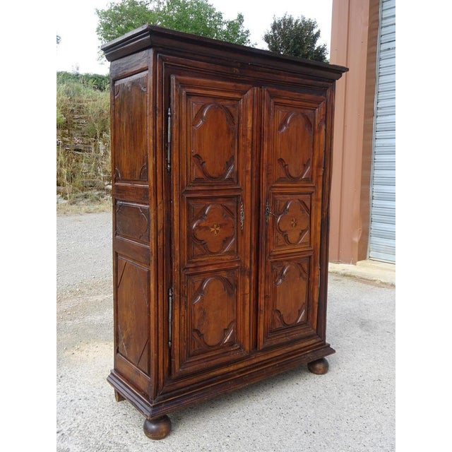 Louis XIII Walnut Armoire For Sale - Image 16 of 18
