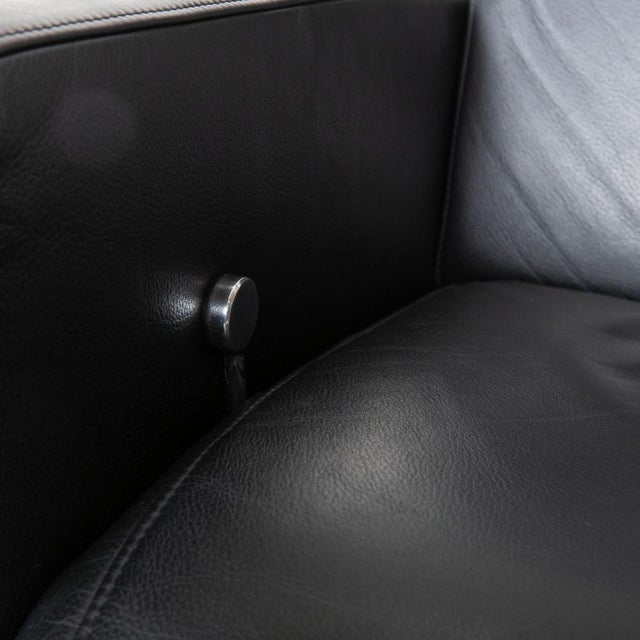 Ego High Back Armchairs in Black Leather from Rolf Benz, Set of 2 For Sale - Image 9 of 18