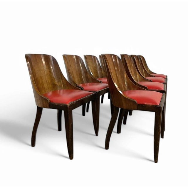 8 x De Coene Frères chairs by Kortrijkse Kunstwerkstede Art Deco 1930s .product__section-details .c-accordion__header...