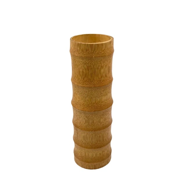 Hollywood Regency Bamboo Vase, Italy 1970 For Sale - Image 4 of 12
