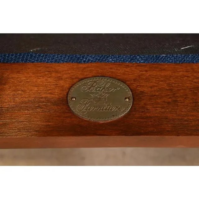 Baker Furniture Stately Homes Georgian Carved Burled Walnut Dining Chairs, Newly Refinished For Sale - Image 11 of 12