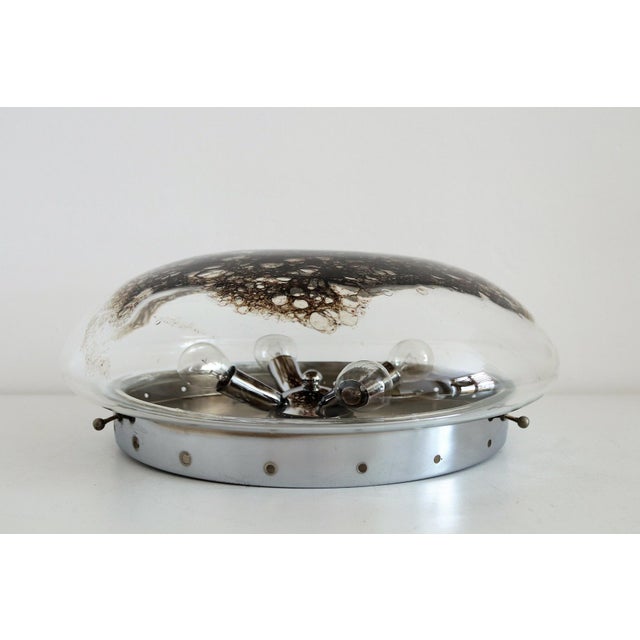 Italian Murano Bubble Glass Flush Mount by La Murrina, 1970s For Sale - Image 4 of 18
