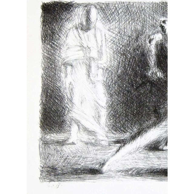 School of Gladiators II - Original Lithograph by Giorgio De Chirico - 1920 1920 For Sale - Image 4 of 6