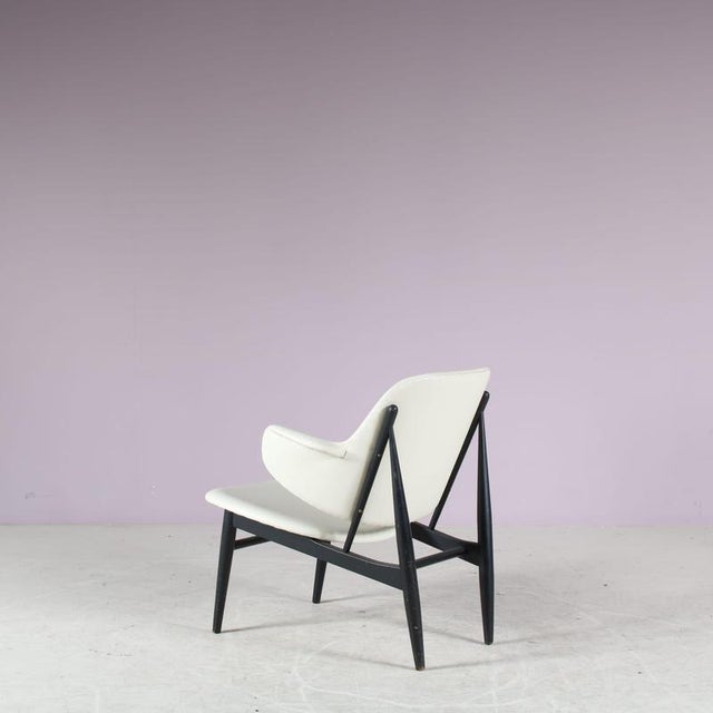 Shell Chair by Ib Kofod-Larsen for Christensen & Larsen, Denmark, 1950s For Sale - Image 5 of 9