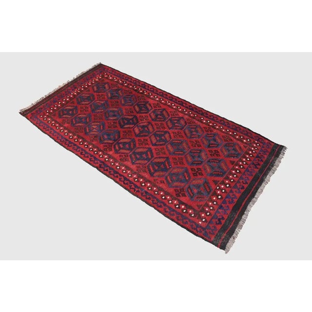 Vintage Handwoven Afghan Kilim Rug, 1980s For Sale - Image 3 of 11