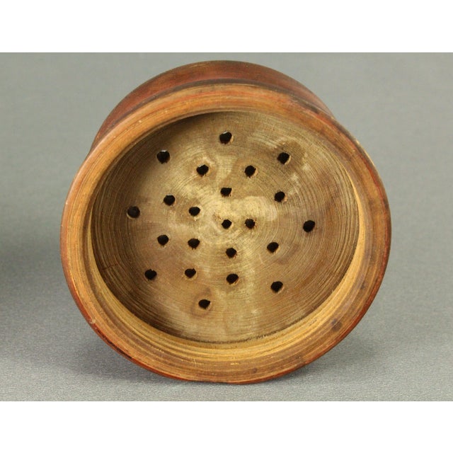 18th / 19th C. Treen Ware Pounce Pot Sander Turned & Carved For Sale - Image 13 of 18