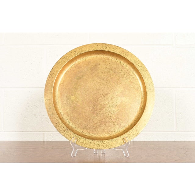 Tiffany Studios New York Bronze Doré Large Charger Plate or Tray For Sale - Image 11 of 11