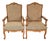 Pair of 19th Century Italian Carved Wooden Chairs in Transitional Style For Sale